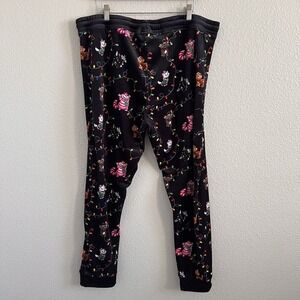 Disney Parks 1X Pajama Bottoms Lounge Pants Cheshire Cat Christmas Kittens